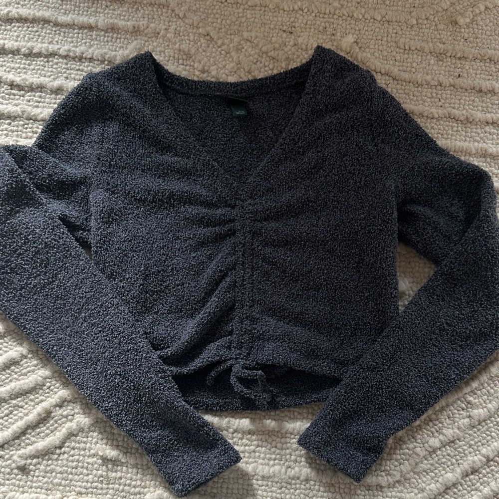 Wild Fable Dark Gray Crop Top